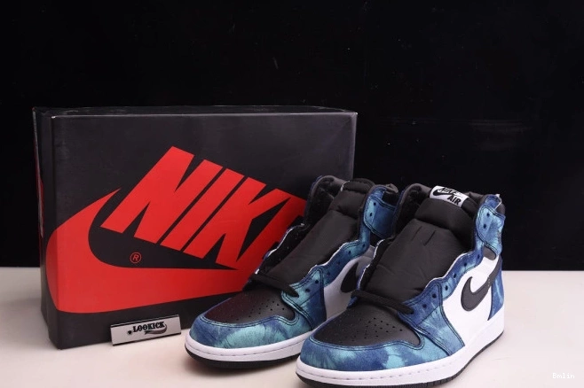 Bmlin Tie-Dye Air OG 1 High Jordan CD0461-100 0712